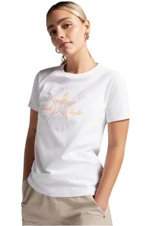 Converse Camiseta 10026362-A01 para mujer