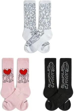 Jimmy Lion Calcetines KEITH HARING PACK para mujer
