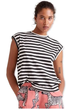 Compañía fantástica Jersey COMPAÑIA FANTÁSTICA T-Shirt 42006 - White/Black para mujer