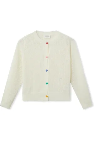 Compañía fantástica Abrigo COMPAÑIA FANTÁSTICA Cardigan 10231 - Ecru para mujer