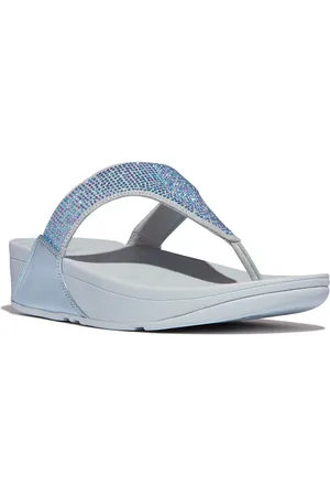 FitFlop Chanclas LULU CRYSTAL EMBELLISHED TOE-POST para mujer