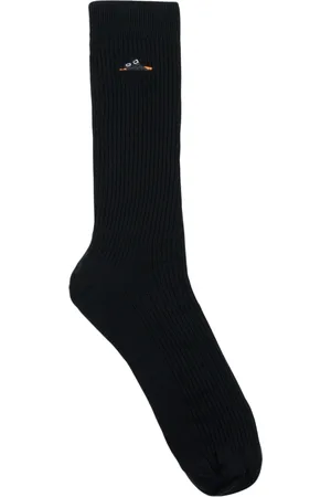 Birkenstock Calcetines altos Cotton Rib Black para mujer
