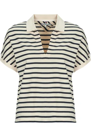 Tommy Hilfiger Polo LYOCELL OPEN-NK RELAXED POLO SS para mujer