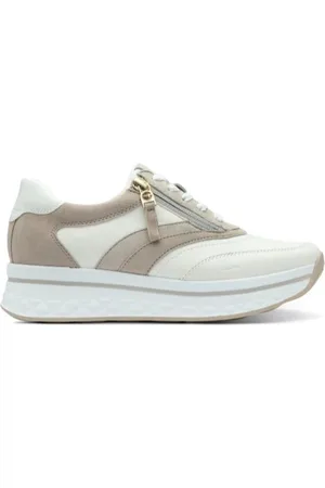 Tamaris Deportivas Moda DEPORTIVA 83721 PIEL BLANCA-BEIG para mujer