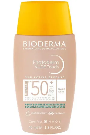 Bioderma Protección solar Photoderm Nude Spf50+ claro para mujer