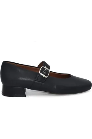 Chamby Bailarinas |Zapatos Bailarinas de piel negros | Mujer para mujer