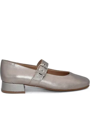 Chamby Bailarinas |Zapatos Bailarinas de piel platino|Mujer para mujer