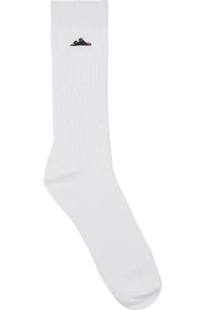 Birkenstock Calcetines altos Cotton Rib White para mujer
