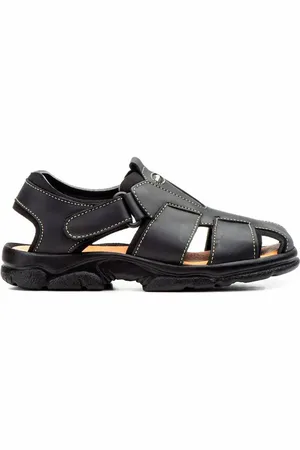 Morxiva Shoes Sandalias Morxiva | Sandalias XL de piel negra | Hombre para hombre