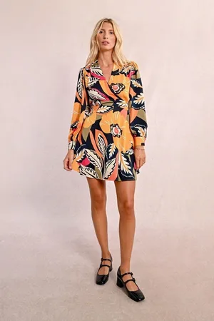 Molly Bracken Vestidos J110DP-MANGO YELLOW JANE para mujer