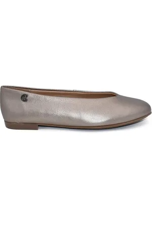 Chamby Bailarinas |Manoletinas de piel metalizada | Mujer para mujer