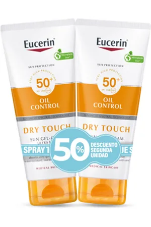 Eucerin Protección solar Sensitive Protect Toque Seco Gel Crema Spf50+ Promo 2 X para mujer