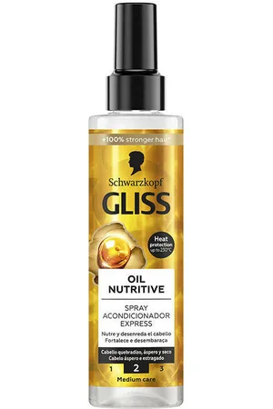 SCHWARZKOPF Acondicionador Gliss Oil Nutritive Acondicionador Spray para mujer