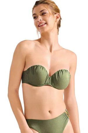 Lisca Bañador Top de traje baño bandeau con balconette preformado IMPERIA para mujer