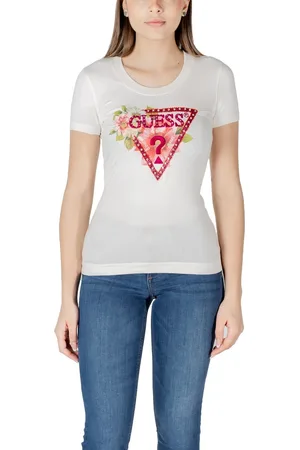 Guess Camiseta SS CN TRIANGLE BEADS W5GI10 J1314 para mujer