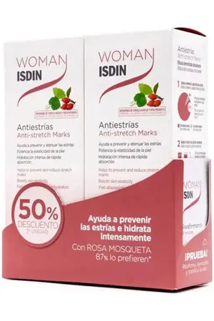 ISDIN Tratamiento corporal Woman Crema Antiestrías Duo 2 X para mujer