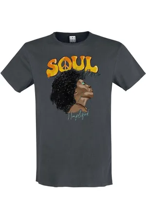 Amplified Camiseta manga larga Soul Music para hombre