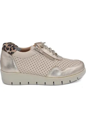 Chamby Zapatos |Zapatillas piel y platino|Mujer para mujer