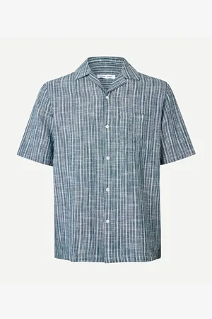 Samsøe Samsøe Camisa manga larga Saoscar Shirt Blue para hombre