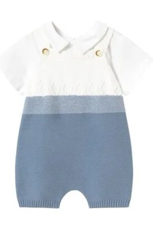 Mayoral Conjunto 1607 Conjunto peto tricot y camiseta para niño