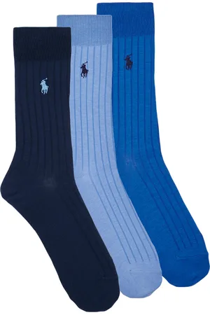Ralph Lauren Calcetines altos EGYPTIAN CTN CREW SOCK 3 PACK para hombre