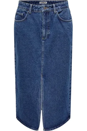ONLY Falda 15319268 - ONLBIANCA MIDI DNM REA NOOS para mujer