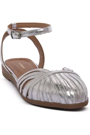 Frau Sandalias LAMINATO ARGENTO para mujer