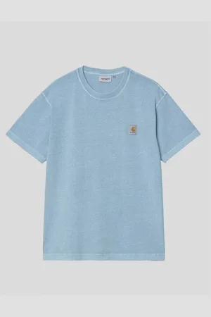 Carhartt Camiseta CAMISETA NELSON TEE CLAY BLUE GARMENT para hombre