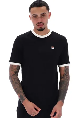Fila Tops y Camisetas Marconi T-Shirt Black/Gardenia para hombre