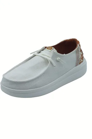 Hey dude Zapatos de tacón 43780 Wendy Rise Animal White para mujer