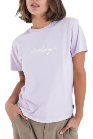 Hurley Tops y Camisetas ORGANIC SCRIPT ONLY TEE para mujer