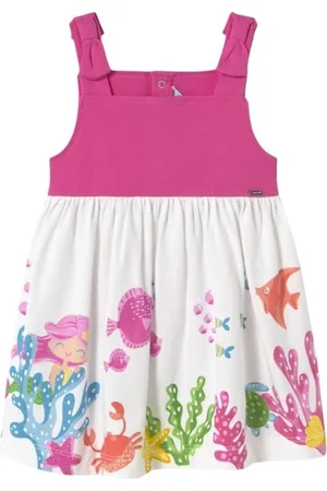 Mayoral Vestidos 1924 Vestido punto Fuxia para niña