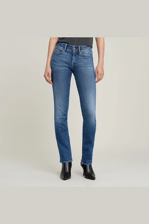 G-Star Jeans D26424-D760 MIDGE SLIM STRAIGHT-H073 FADED BLUE STREAM para mujer