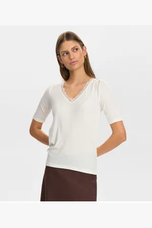 Numph Camiseta Numph Nubowie Tshirt White para mujer