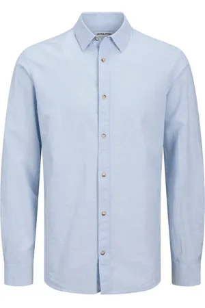 JACK & JONES Camisa manga larga 12269315 SUMMER-CHAMBRAY BLUE para hombre