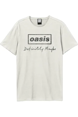 Amplified Camiseta manga larga Definitely Maybe Distressed para mujer