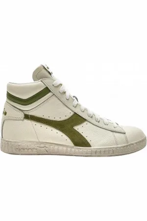 Diadora Zapatillas altas game_l_high_waxed_suede_pop_biancoverde para mujer