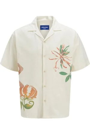 JACK & JONES Camisa manga larga 12271108 LUKE RETRO-ANTIQUE WHITE para hombre