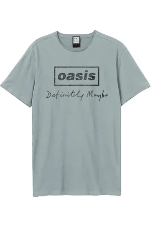 Amplified Camiseta manga larga Definitely Maybe Distressed para mujer