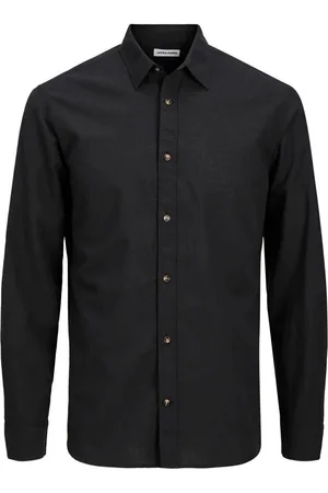 JACK & JONES Camisa manga larga 12269315 SUMMER-BLACK para hombre