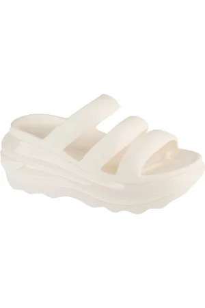 Crocs Pantuflas Classic Mega Crush Tripe Strap para mujer