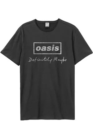 Amplified Camiseta manga larga Definitely Maybe Distressed para mujer