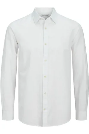 JACK & JONES Camisa manga larga 12269315 SUMMER-WHITE para hombre