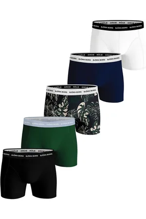 Björn Borg Boxer 5-Pack Boxers Green Leaf/Navy Mix para hombre