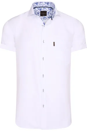 Cappuccino Italia Camisa Short Sleeve Blouse Wit para mujer