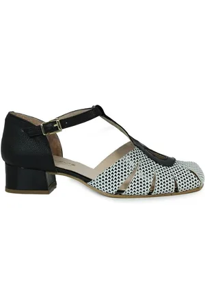Aplauso Zapatos de trabajo BAILARINA DE TACÓN BAJO VERA 01 PYRAMID NEGRO para mujer