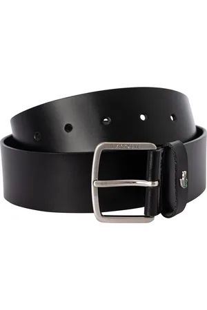 Lacoste Cinturón Cinturón de piel liso para hombre