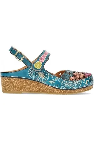 LAURA VITA Sandalias SANDALIA FACSCINEO 121 TURQUESA para mujer
