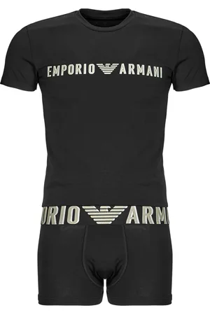 Emporio Armani Pijama T-SHIRT + TRUNK SET para hombre
