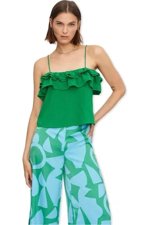 Compañía fantástica Blusa COMPAÑIA FANTÁSTICA Top 11323 - Green para mujer